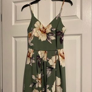 Floral mini summer dress